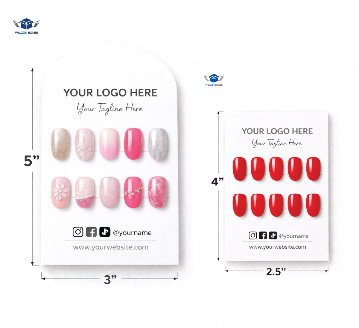 Custom Nail Cards for Press-On Nails- Elevate Your Brand Identity