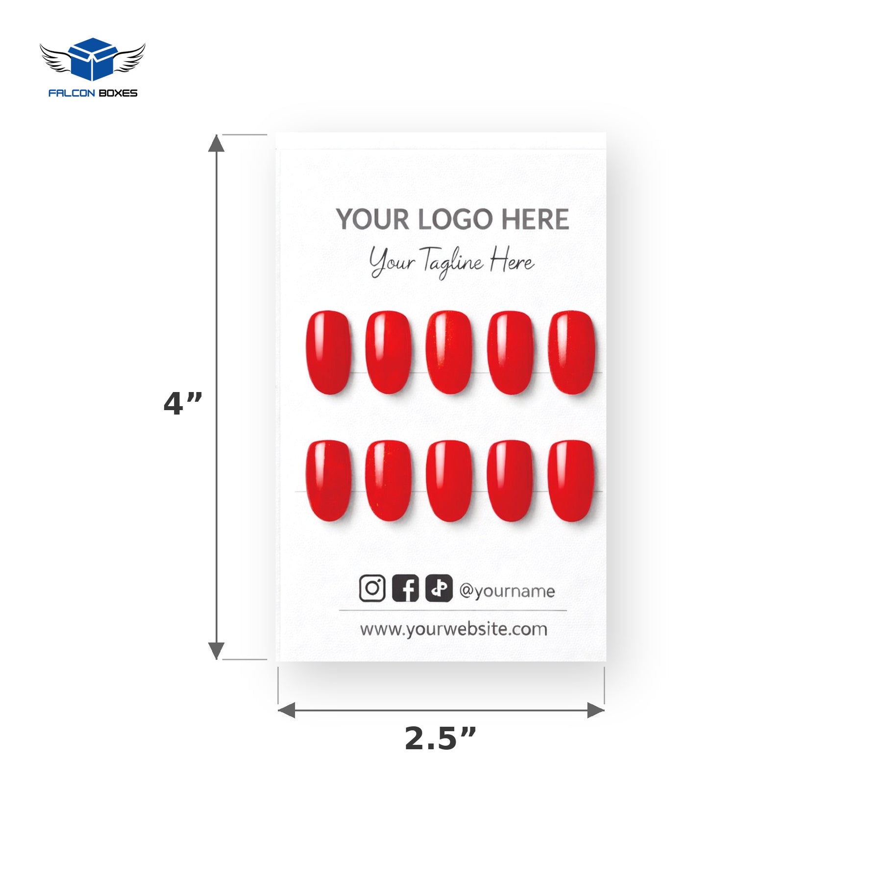 Custom Nail Cards for Press-On Nails- Elevate Your Brand Identity