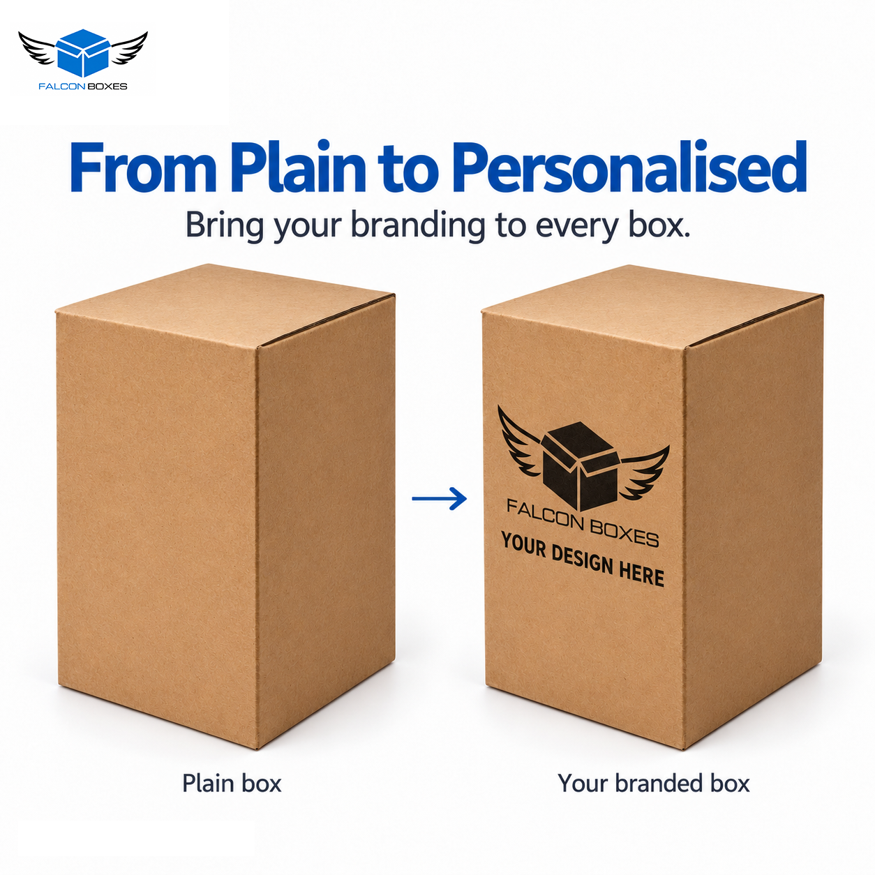 (4.75x4.75x7.5) Kraft Corrugated Box (For 1kg Jar)