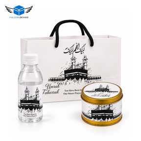 Black and white Kaaba 125g Tabarruk gift set complete