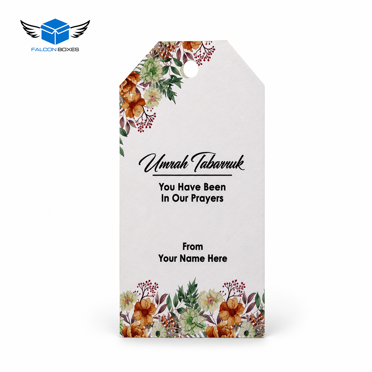 Elegant Floral Gift Set (with Tin Jar 250g) - Umrah Tabarruk Packaging