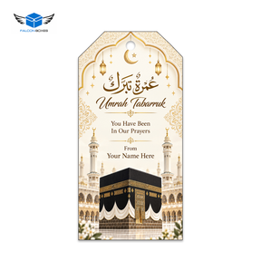 Islamic Favor Set (with Tin Jar 250g) - Umrah Tabarruk Packaging