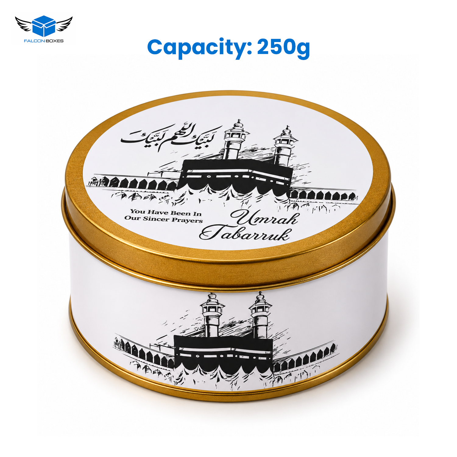 250g Kaaba tin jar