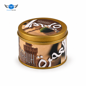 Umrah Tabarruk Gift Set – Premium Gift Packaging with Bottle & Tin Can
