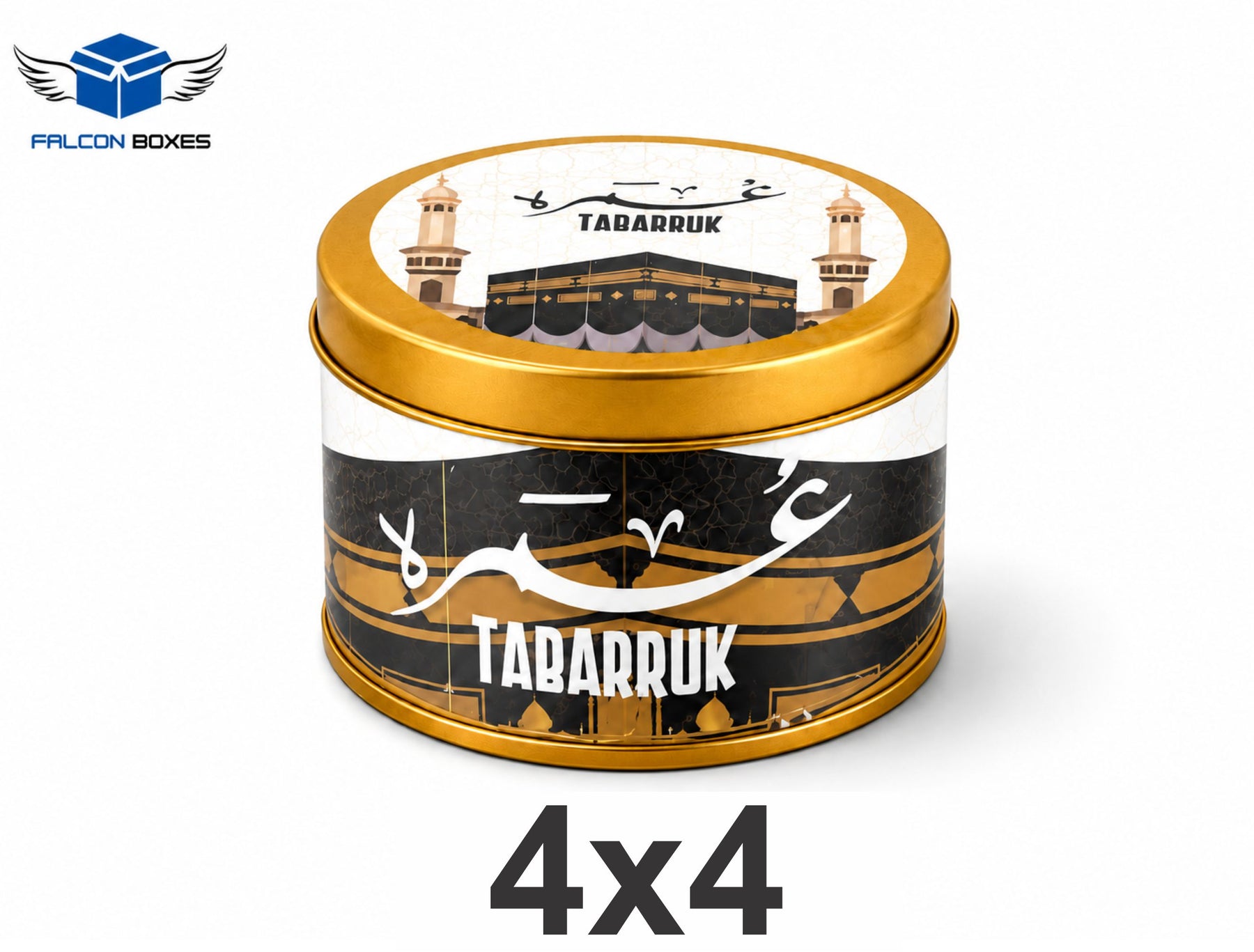 Tin Box B&W – Premium Umrah & Hajj Tabarruk Gift 250G