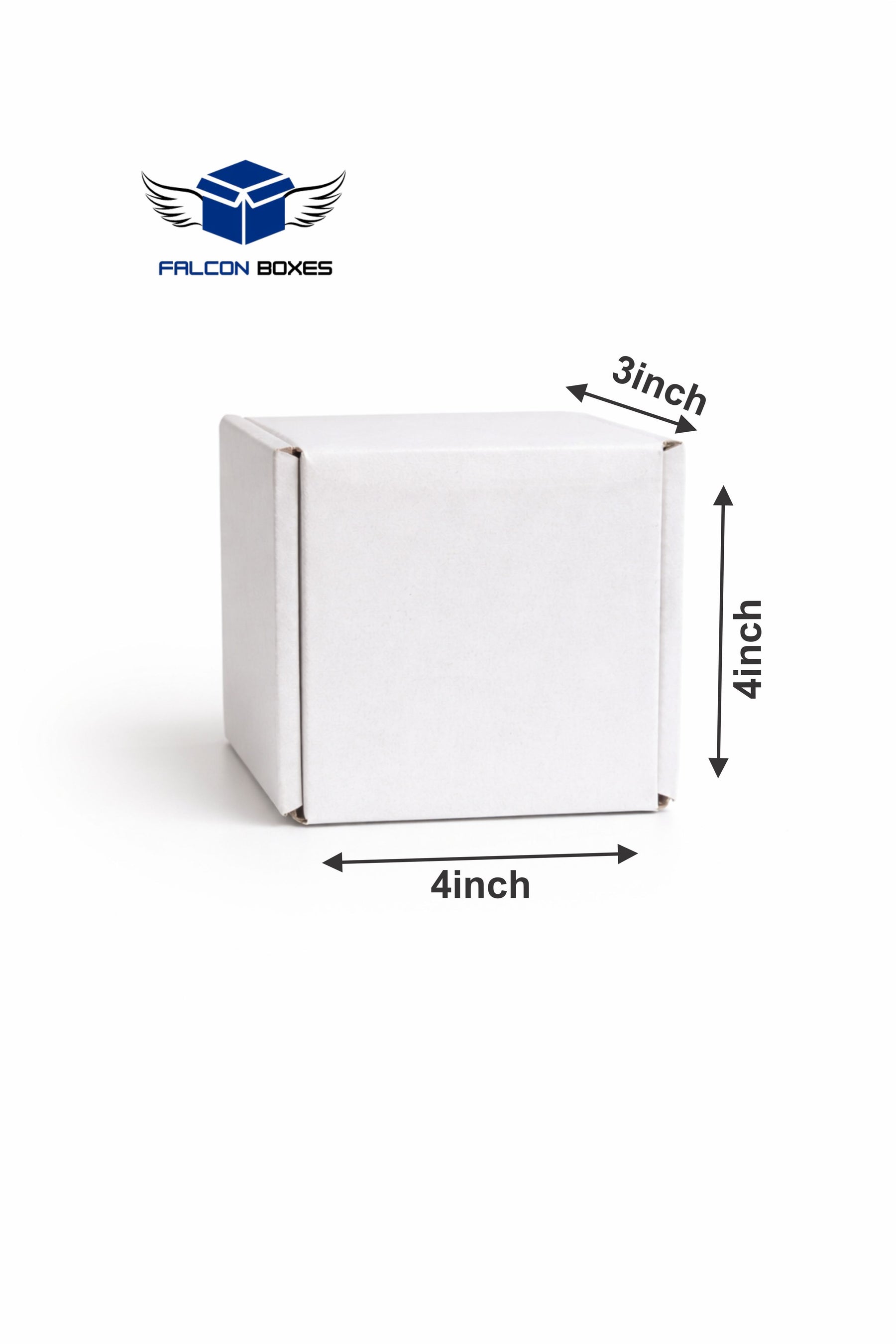 (4x4x3) White Mini Cube E-Commerce Box