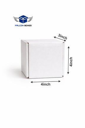 (4x4x3) White Mini Cube E-Commerce Box