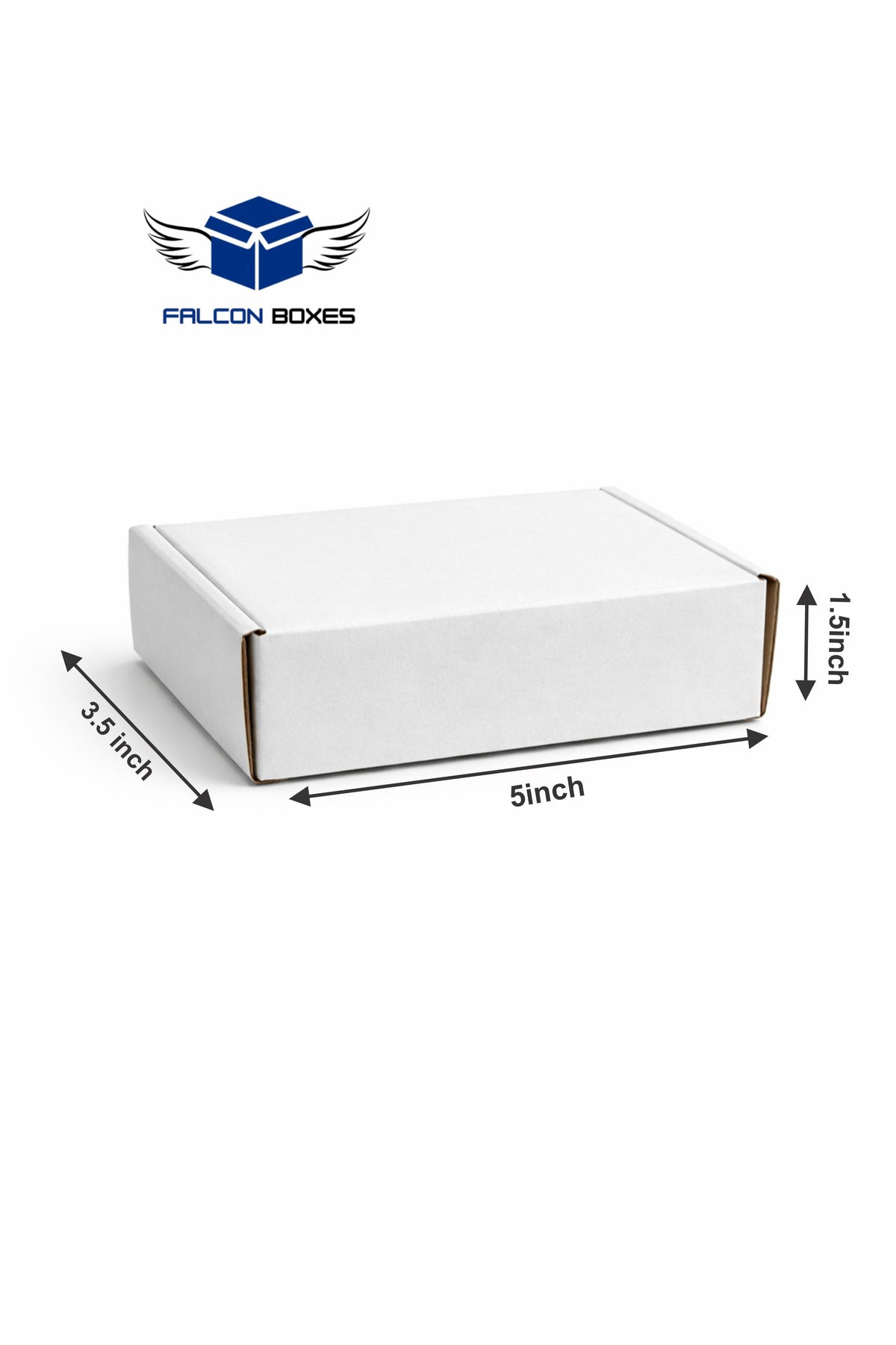 (5x3.5x1.5) White Jewellery or Wallet E-Commerce Box