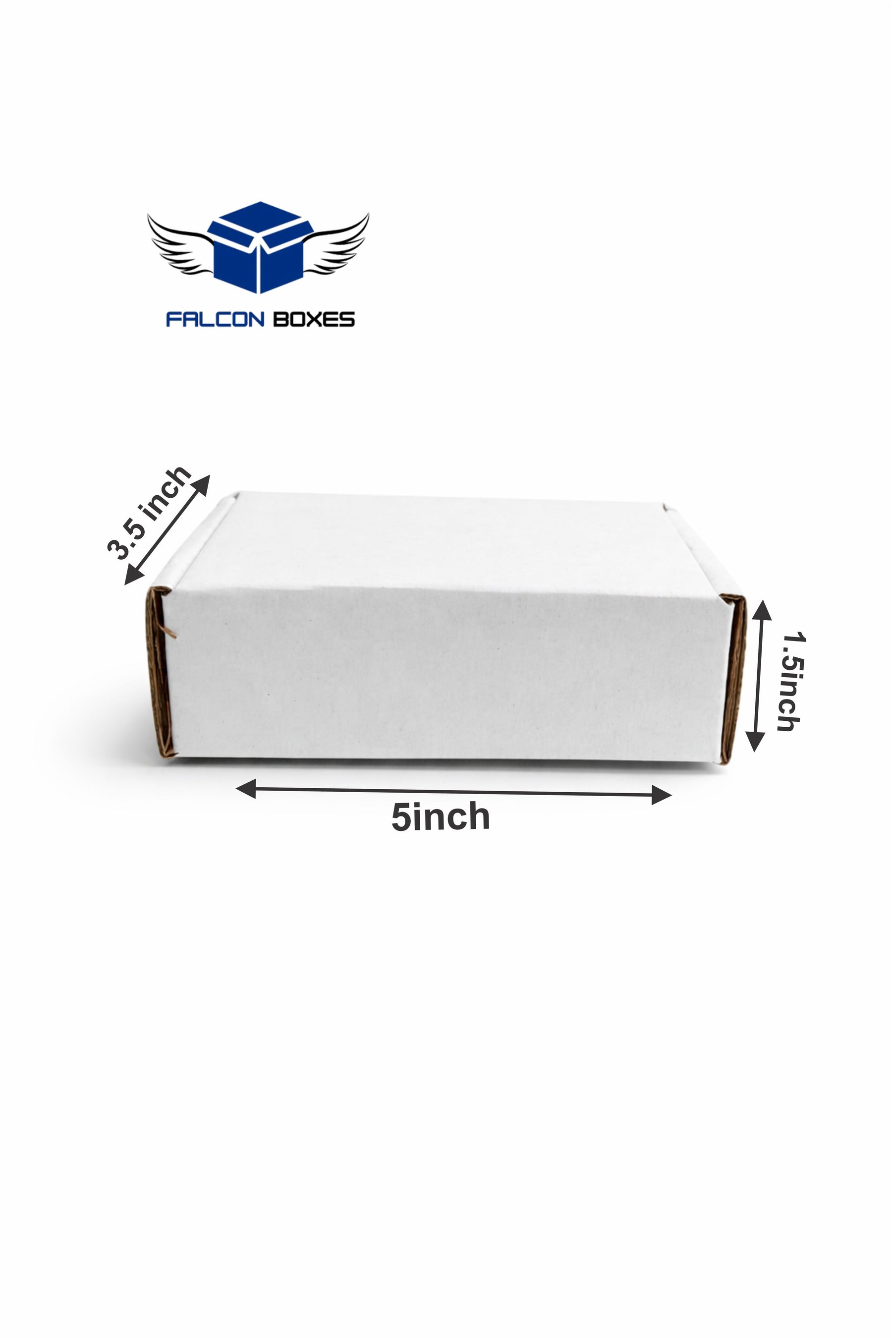 (5x3.5x1.5) White Jewellery or Wallet E-Commerce Box