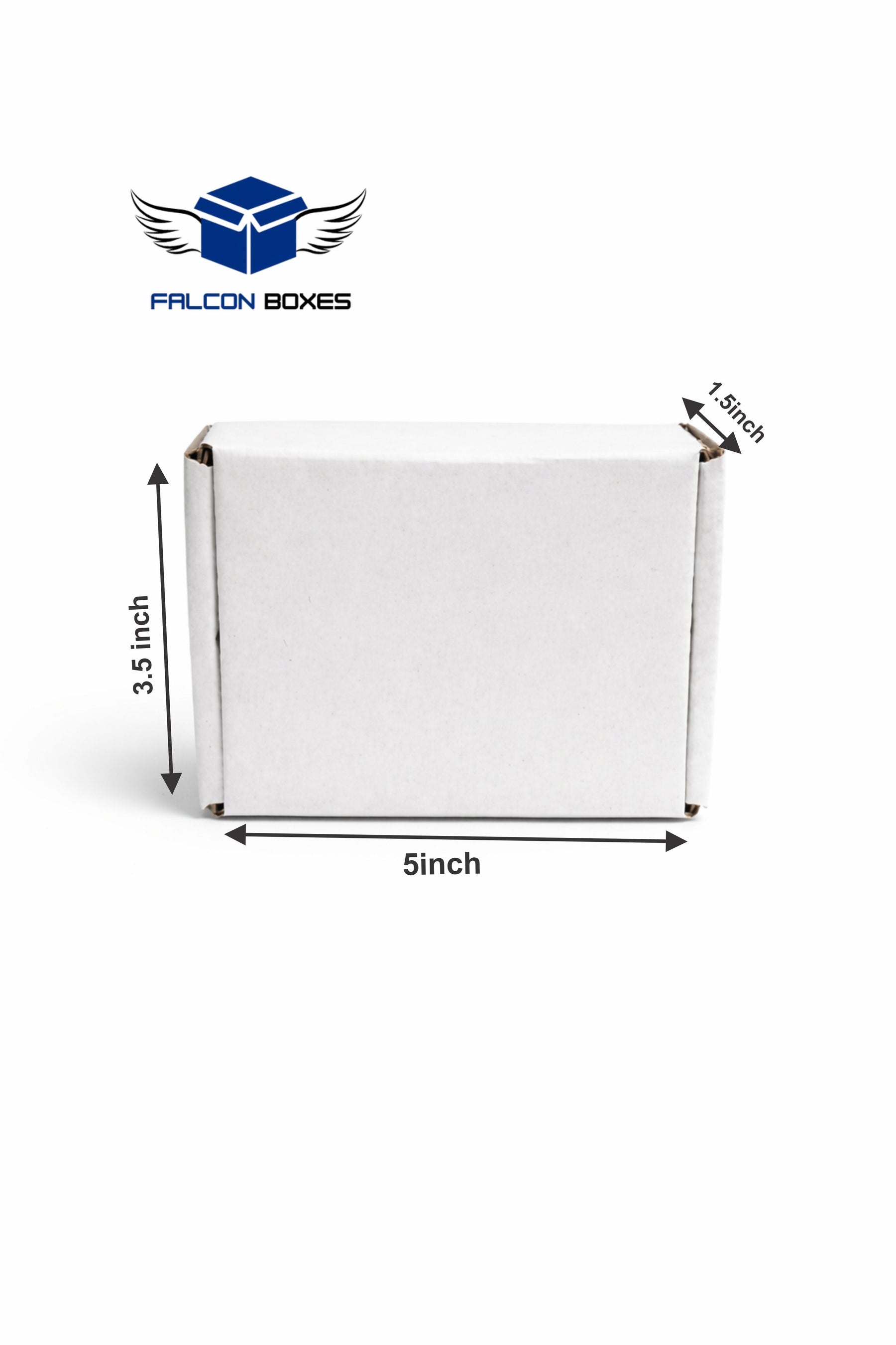 (5x3.5x1.5) White Jewellery or Wallet E-Commerce Box