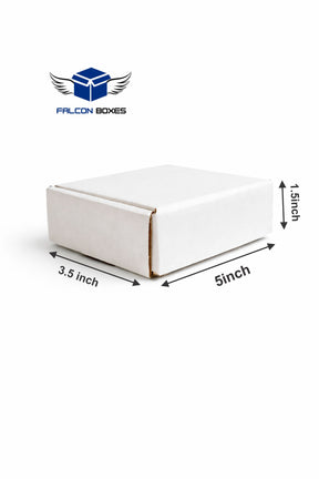 (5x3.5x1.5) White Jewellery or Wallet E-Commerce Box