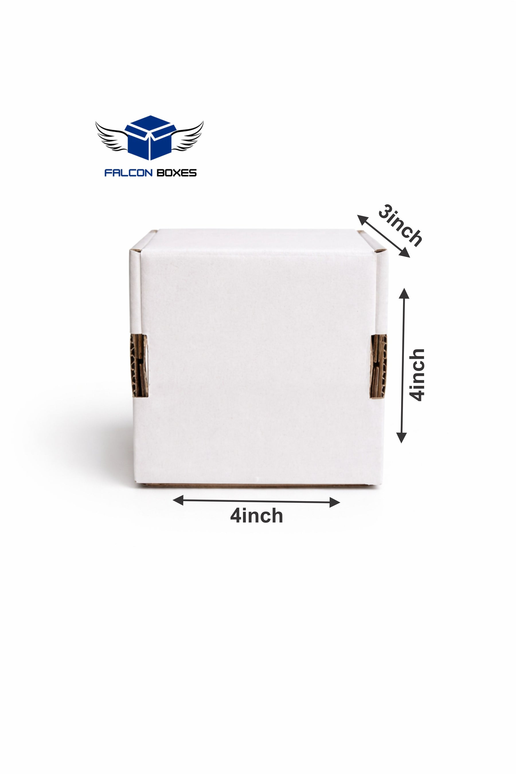 (4x4x3) White Mini Cube E-Commerce Box