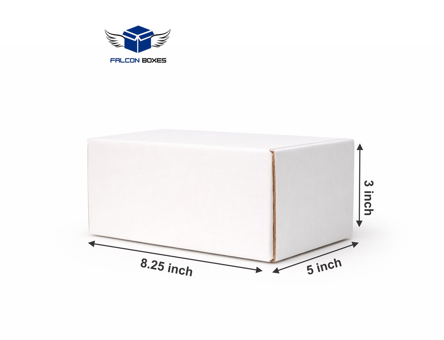 (8.25x5x3) White Pro Pack E-Commerce Box