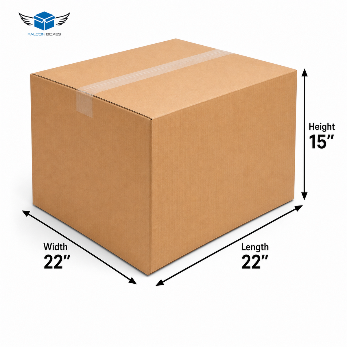 (22x22x15) Heavy Duty Shifting Box – Corrugated Moving & Packing Carton (5 PLY)