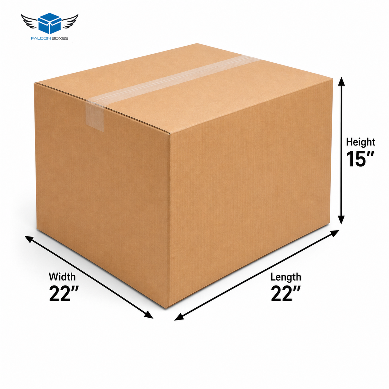 (22x22x15) Heavy Duty Shifting Box – Corrugated Moving & Packing Carton (5 PLY)