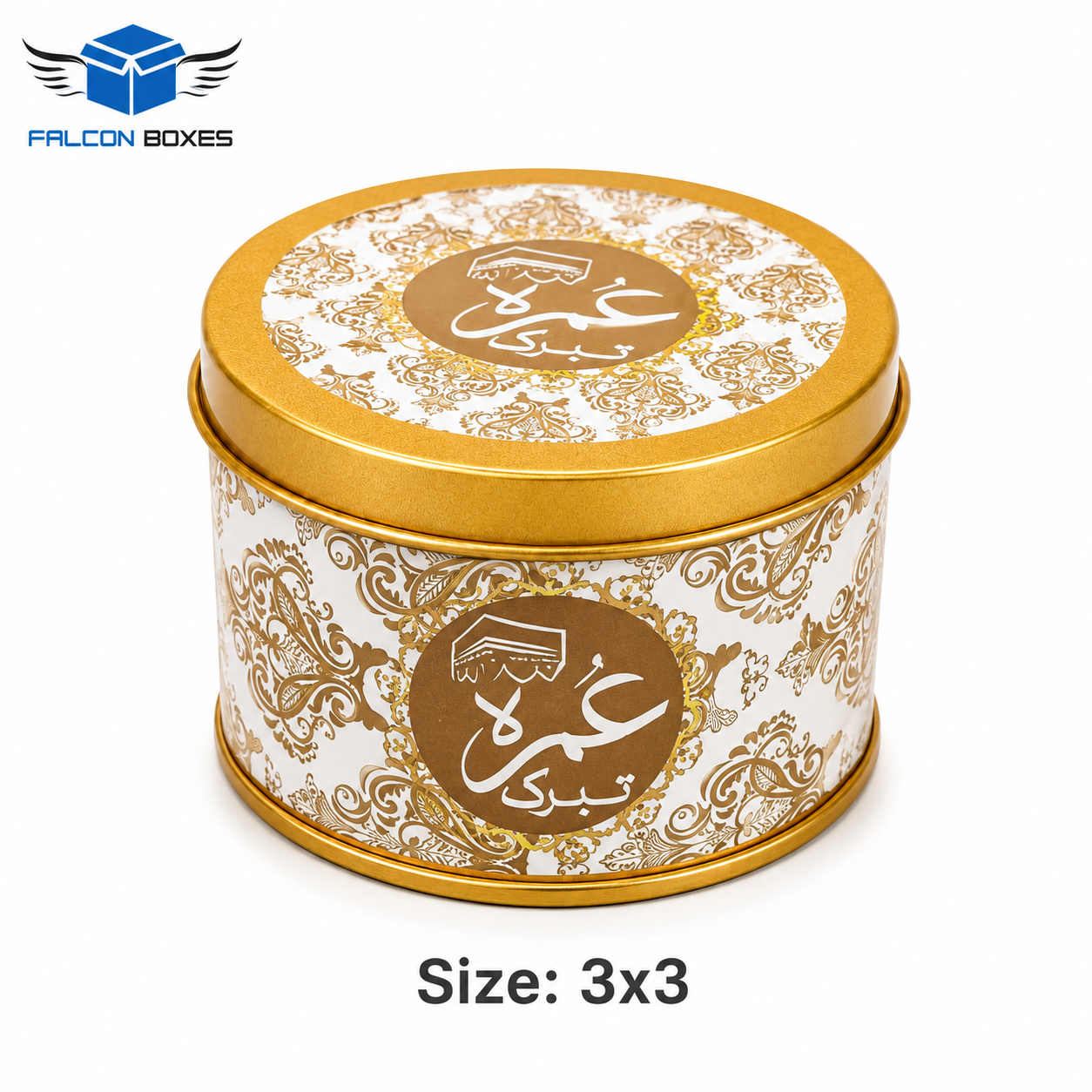 Tin Box B&W – Premium Umrah & Hajj Tabarruk Gift 125G