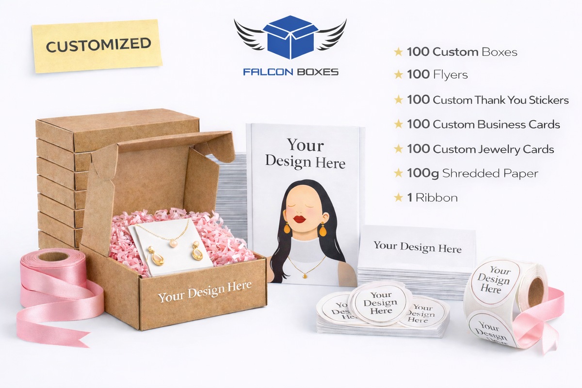 Jewellery Business Packaging Starter Kit Pakistan – Falcon Boxes