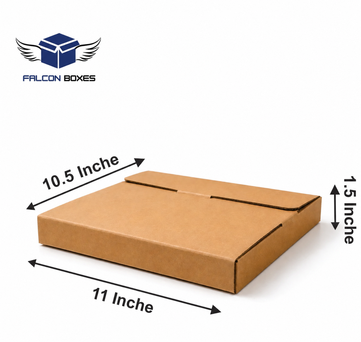 (11x10.5x1.5) Premium Corrugated  T-Shirt Packaging Box