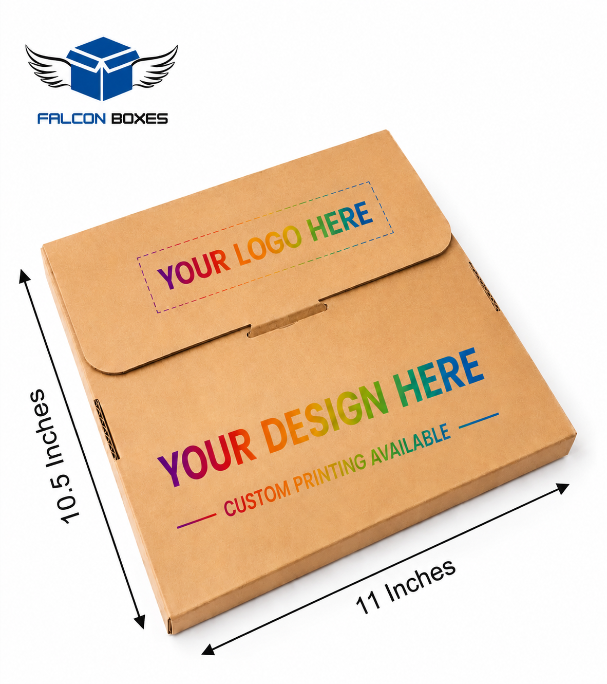 (11x10.5x1.5) Premium Corrugated  T-Shirt Packaging Box