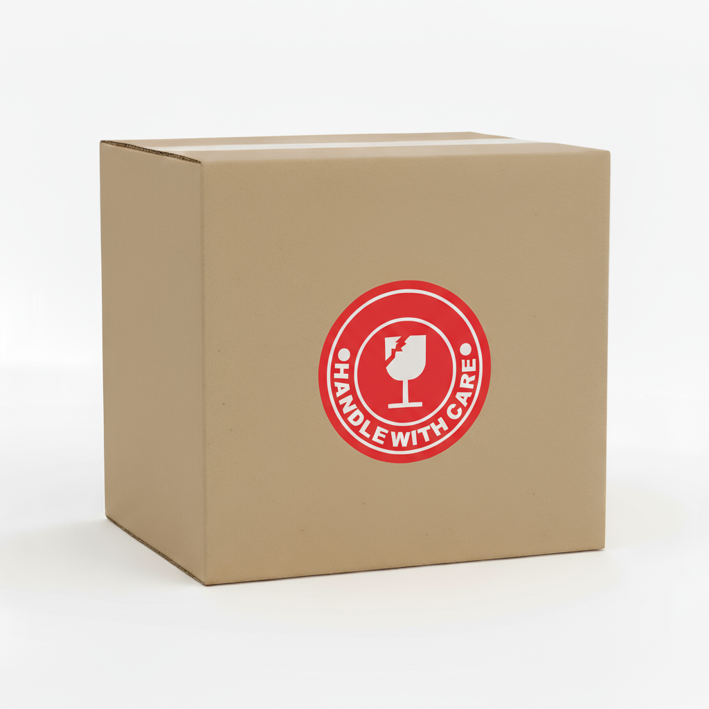 100 Pieces Fragile Stickers Multiple Sizes