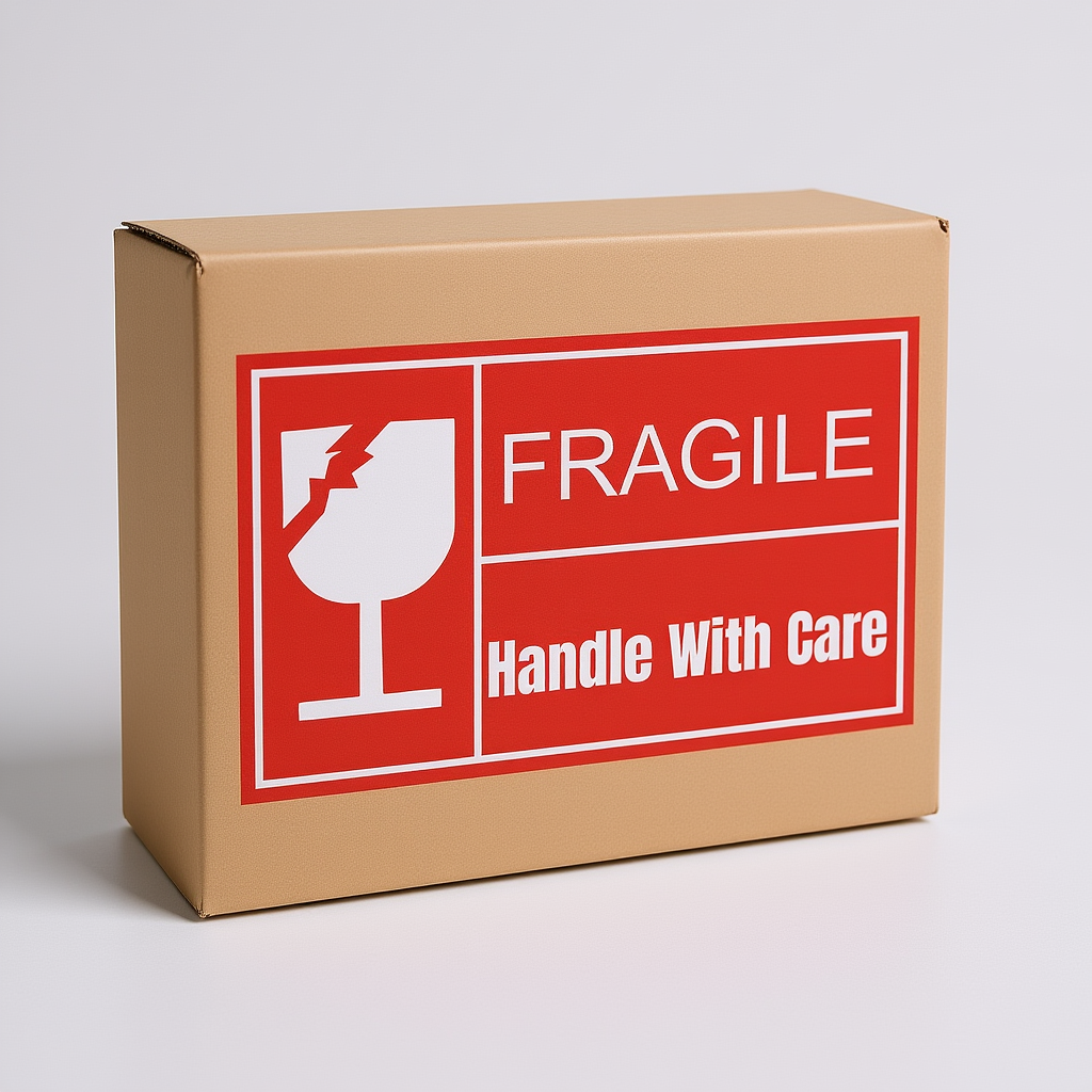100 Pieces Fragile Stickers Multiple Sizes